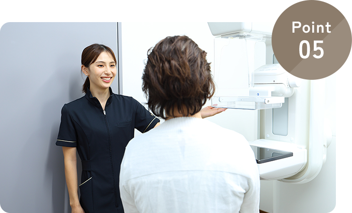 充実した検査設備